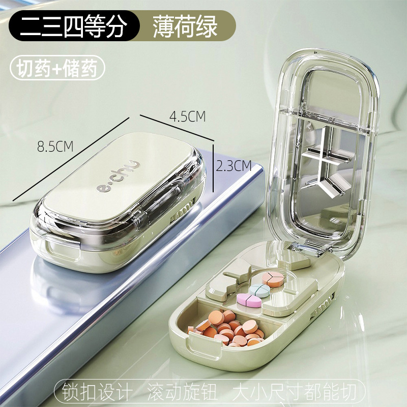 新しい錠剤カッターは、3/1をカットし、2/1をカットして錠剤をカットするためのポータブル包装と保管用にカットします。|undefined
