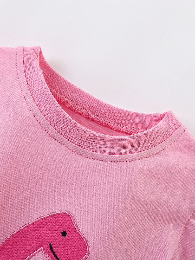 Malwee niñas camiseta de cuello redondo de manga corta para niños europeos y estadounidenses de verano nuevo chaqueta infantil