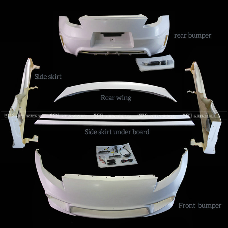 Suitable for Nissan Devil Z34 370Z Car Modification Parts Weber Facelift Resin Fiber Full Set of Large Surround
