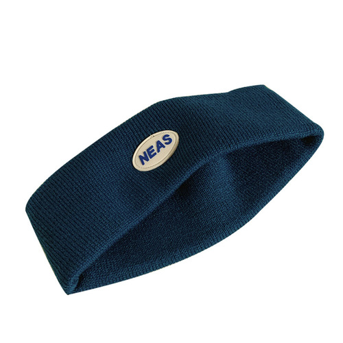 Knitted headband with letter edge, cool street sport scarf hair tie, social media popular short hair head cover, Japanese style autumn winter hair accessory trend