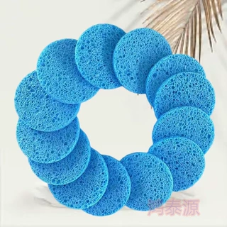 源头厂家定制心形压缩木浆棉洗脸扑 遇水膨胀卸妆洁面海绵现货