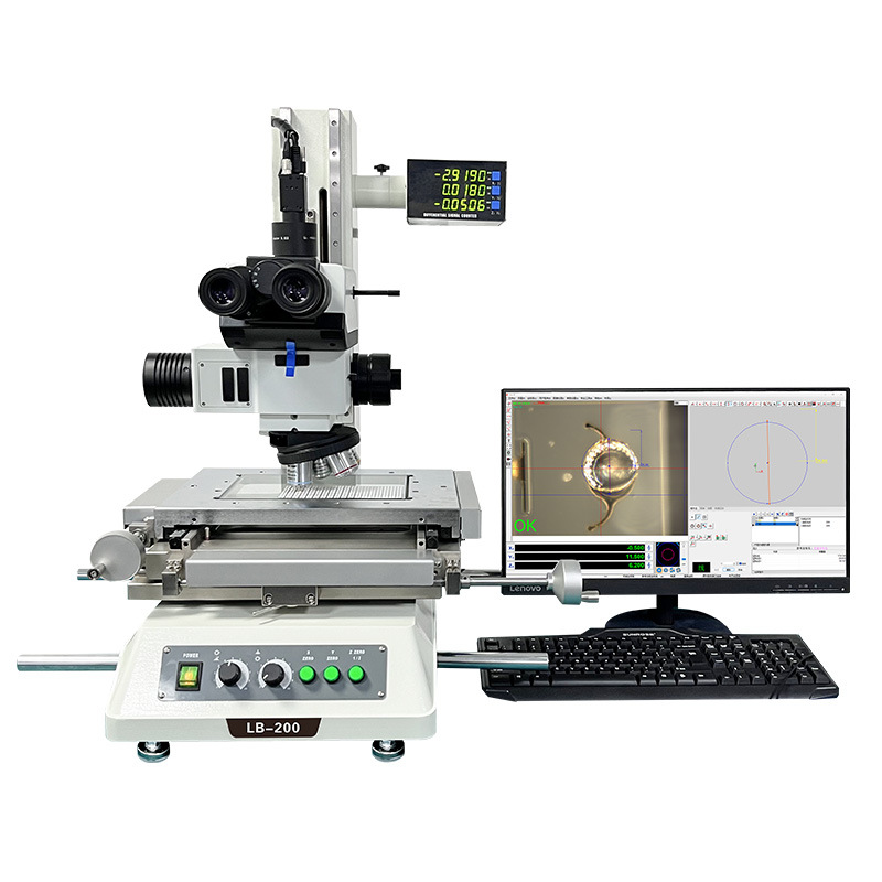 高精密金相测量显微镜自动二次元测量仪金球直径测量