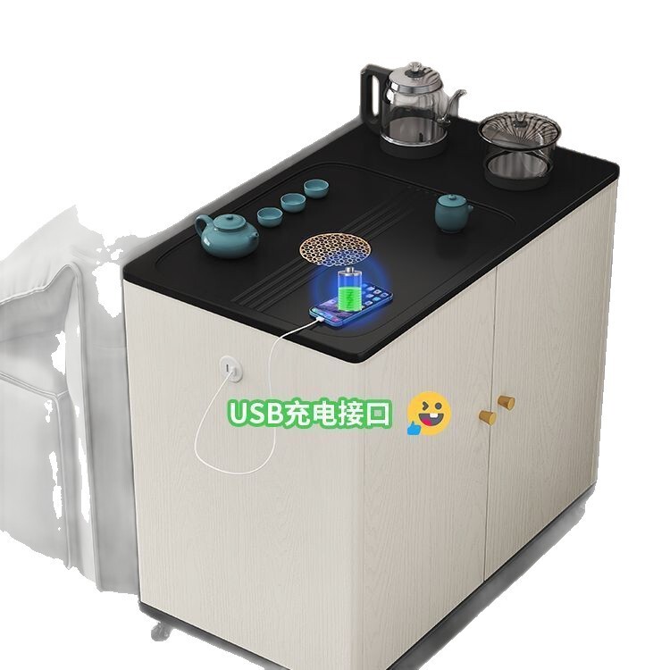 移动茶桌边柜家用阳台小茶台小型茶餐车客厅沙发边几茶轻奢茶水柜|undefined