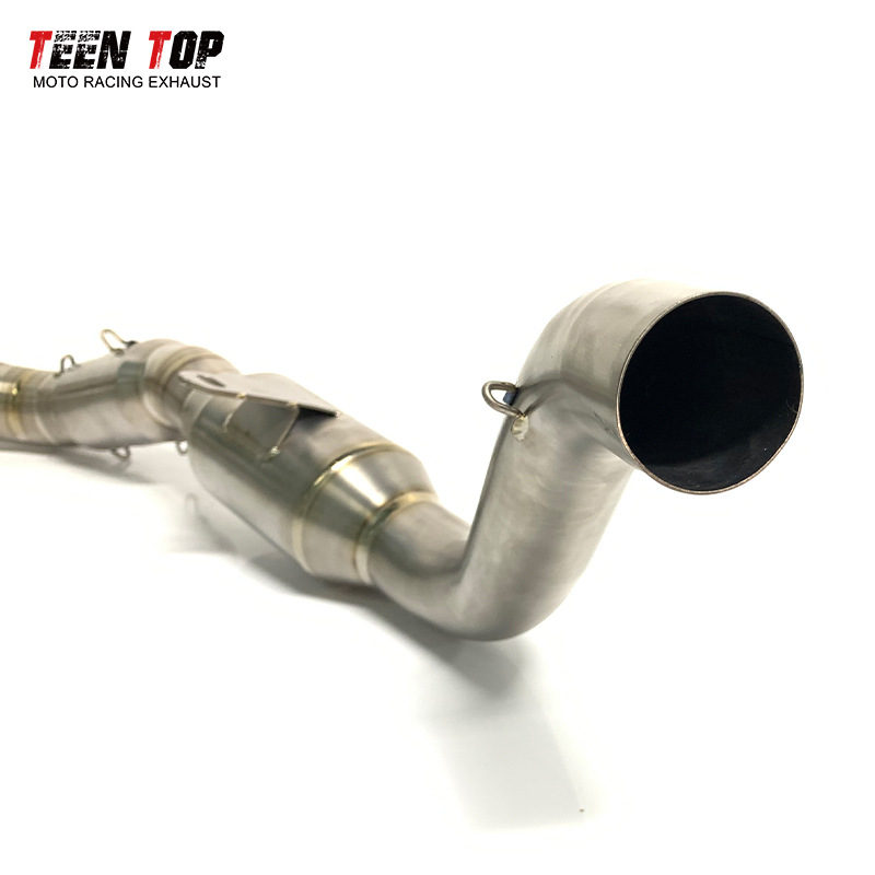 Yamaha Mt09 Motorcycle Titanium Alloy Exhaust Fz09 Modified Stainless Steel with Catalytic Converter Front Section Yoshimura