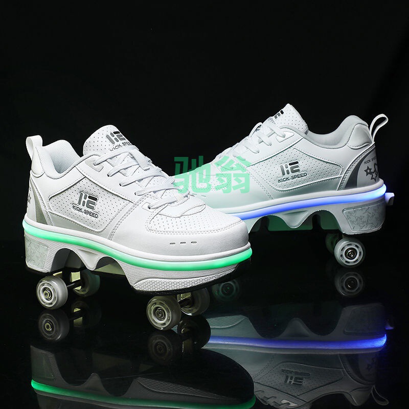 Vsv heloo shoes four-wheel retractable deformation roller skates invisible roller skates mesh atmosphere light roller shoes Vsv heloo shoes four-wheel retractable deformation roller skates invisible roller skates mesh atmosphere light roller shoes