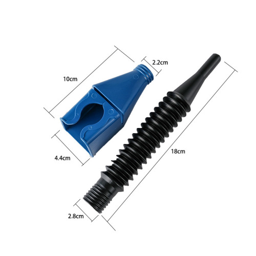 便捷卡扣漏斗免扶 汽油机油加厚方口加油漏斗 自驾游应急工具