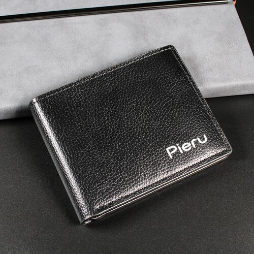 Foreign trade horizontal mens wallet with lychee pattern multi-card slot business men's wallet fashionable gift ten yuan store supply wholesale