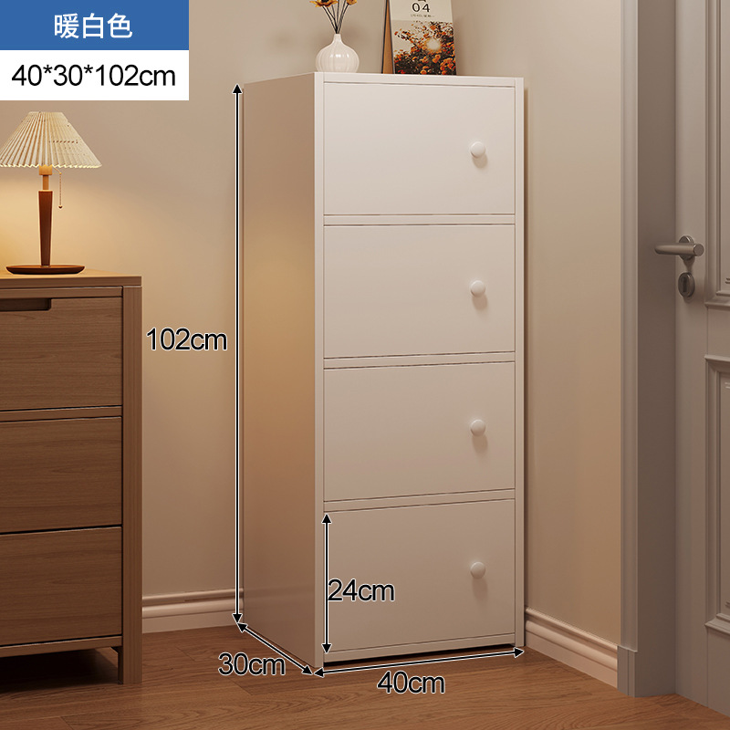 gabinete de almacenamiento de cinco tazas armario de almacenamiento del dormitorio armario estrecho armario vertical armario cajón armario de la sala de estar contra la pared armario de la cama de piso