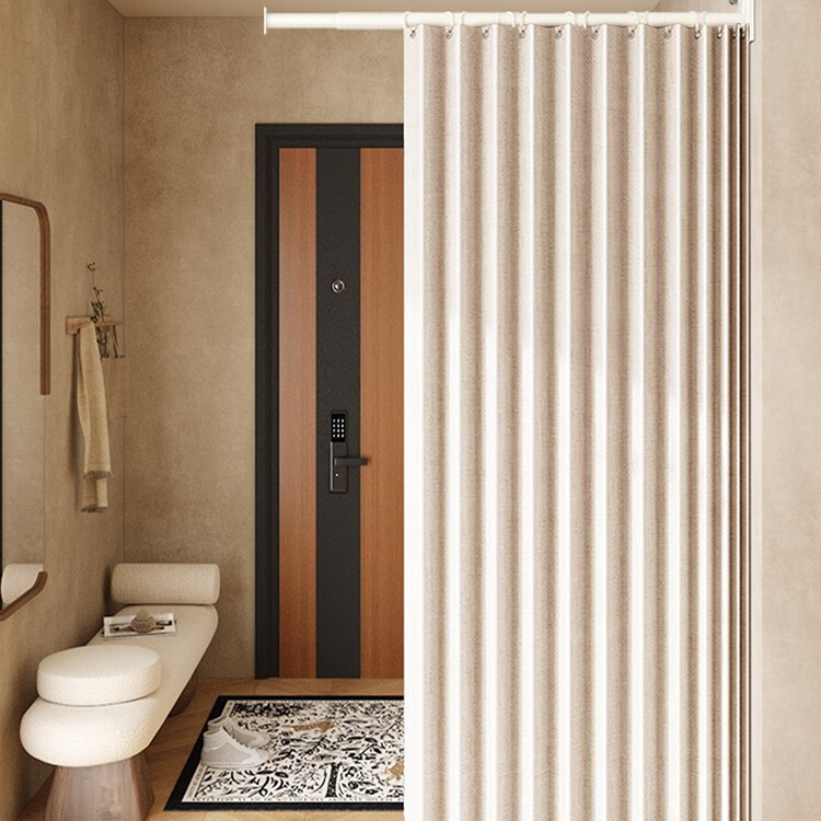 Single-Sided Room Divider Curtain for Bedroom and Living Room, Vintage Entryway Folding Screen, Air Conditioning Screen, Invisible Feng Shui Door Curtain Single-Sided Room Divider Curtain for Bedroom and Living Room, Vintage Entryway Folding Screen, Air Conditioning Screen, Invisible Feng Shui Door Curtain