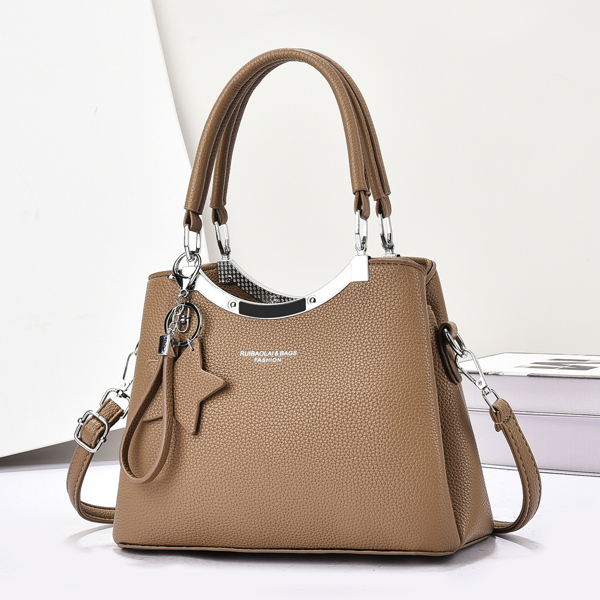 Invierno nuevo estilo coreano de gran capacidad pu bolso de mujer salvaje y práctico para mujer de viaje para mamá