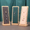 Fashionable jewelry, necklace, stand from natural wood, pendant, accessory, props, new collection