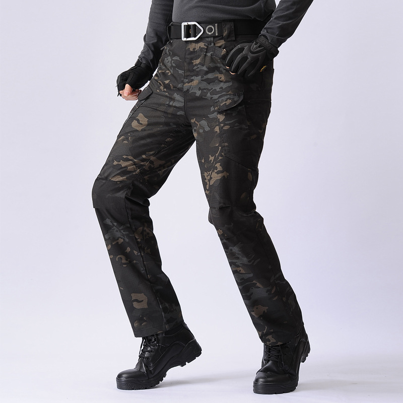 Tactical Pants Spring Men's Camouflage Pants Overalls Autumn Multi-pocket Pants Wear-resistant