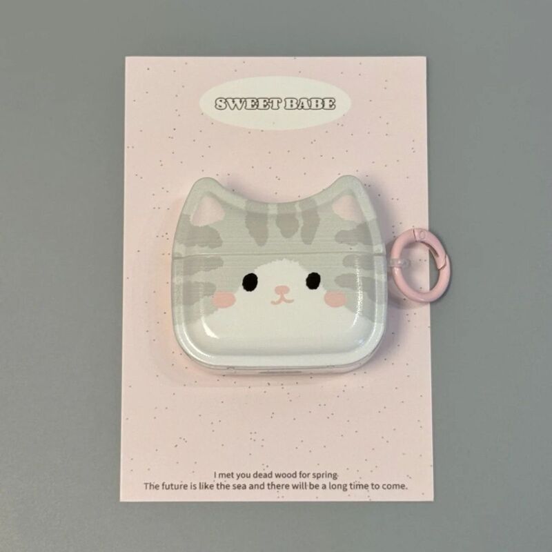 Gray Kitten Case Suitable for Apple AirPods 4Th Generation Wireless Bluetooth Earphones, AirPods 1/2 Generation Protective Cover Gray Kitten Case Suitable for Apple AirPods 4Th Generation Wireless Bluetooth Earphones, AirPods 1/2 Generation Protective Cover