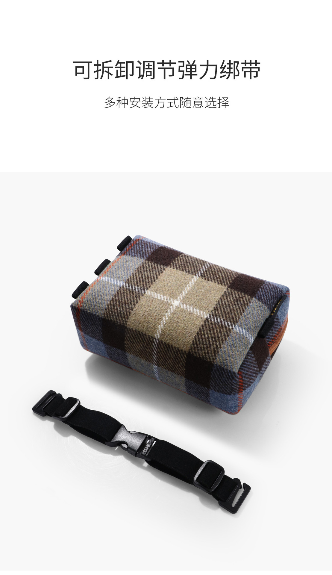 Car tissue box with grid pattern, hanging design, high-end paper towel dispenser for car seat back and armrest, stylish tissue storage box