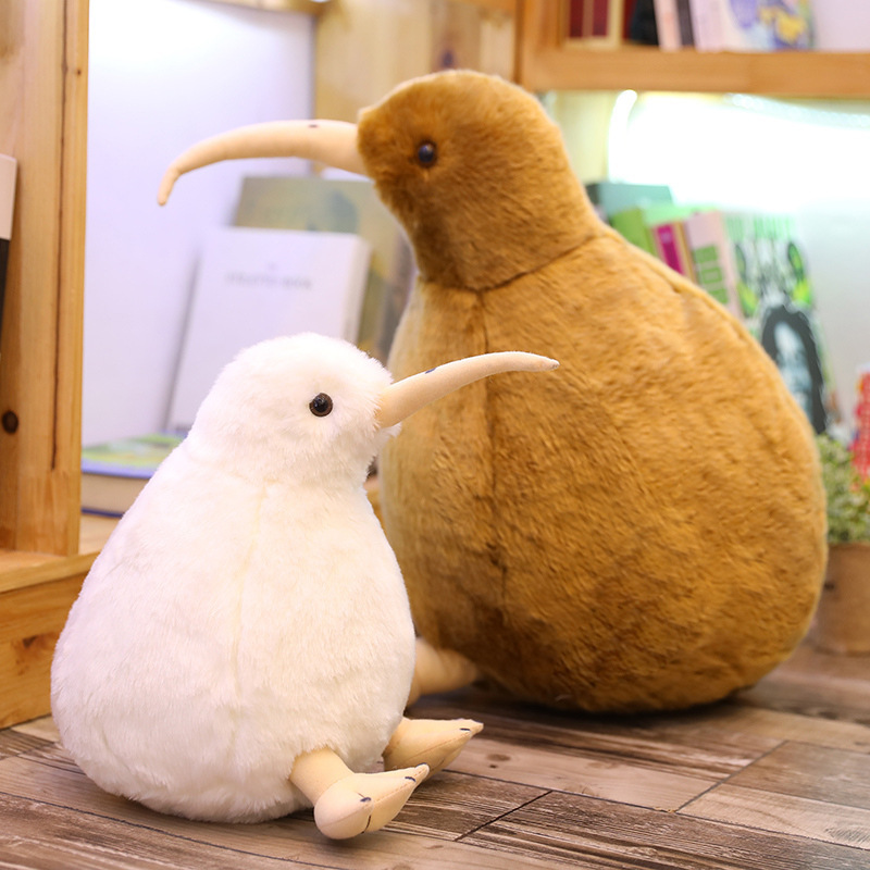 Simulación de muñecas de pájaros exóticos, pájaros de Nueva Zelanda, juguetes de peluche, lindos muñecos de tela de pájaros