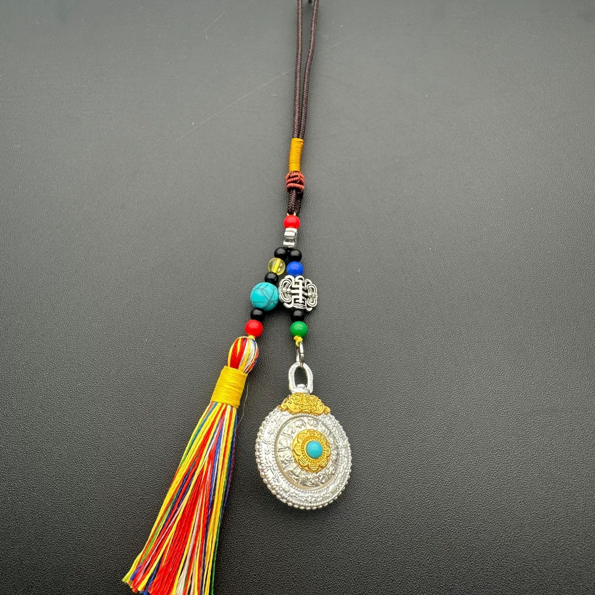 Double-sided ethnic pendant, accessory, Chinese horoscope, ethnic style