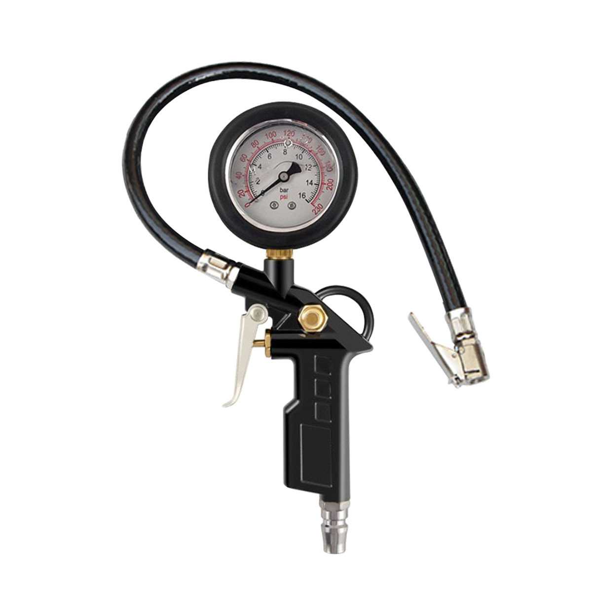 Manufacturer Wholesale Tire Electronic Air Gun Chuck Inflator Gun Digital Display Tire Pressure Gauge Digital Display Tire Inflator Gun