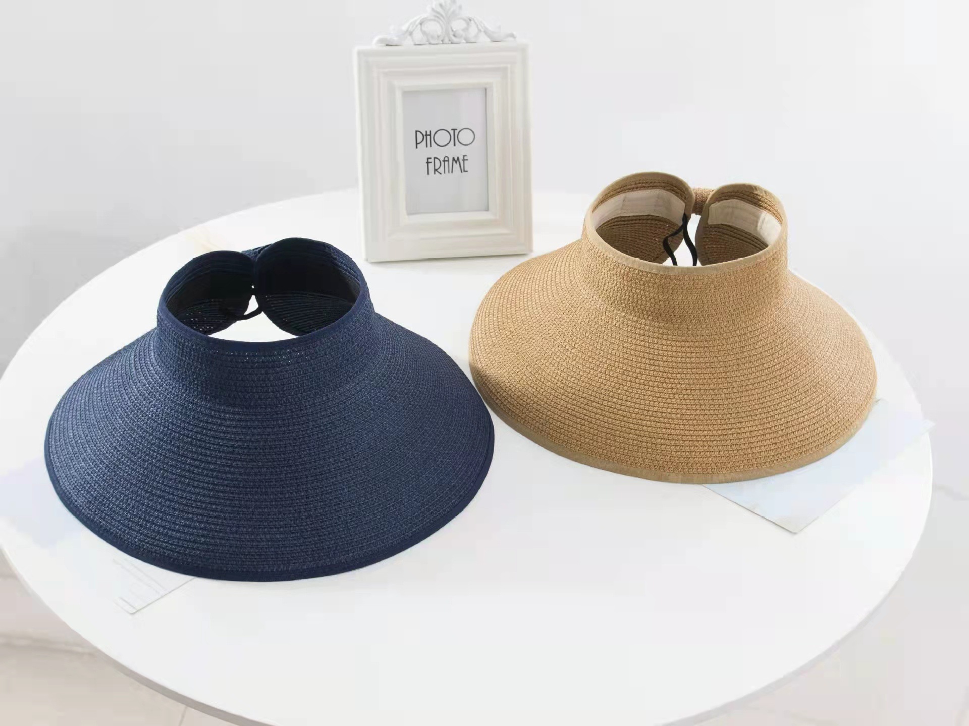 Women's Gender Simple Style Style Big Eaves Rim Women's Simple Style Solid Color Big Eaves Sun Hat