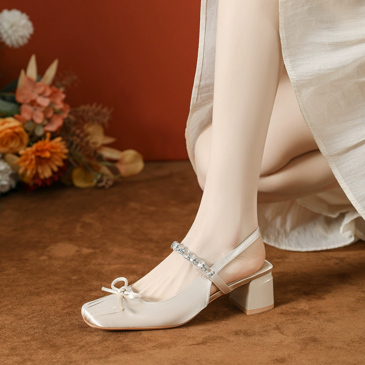 Xiaoxiangfeng после пустых французских туфель на высоком каблуке сандалии на каблуке