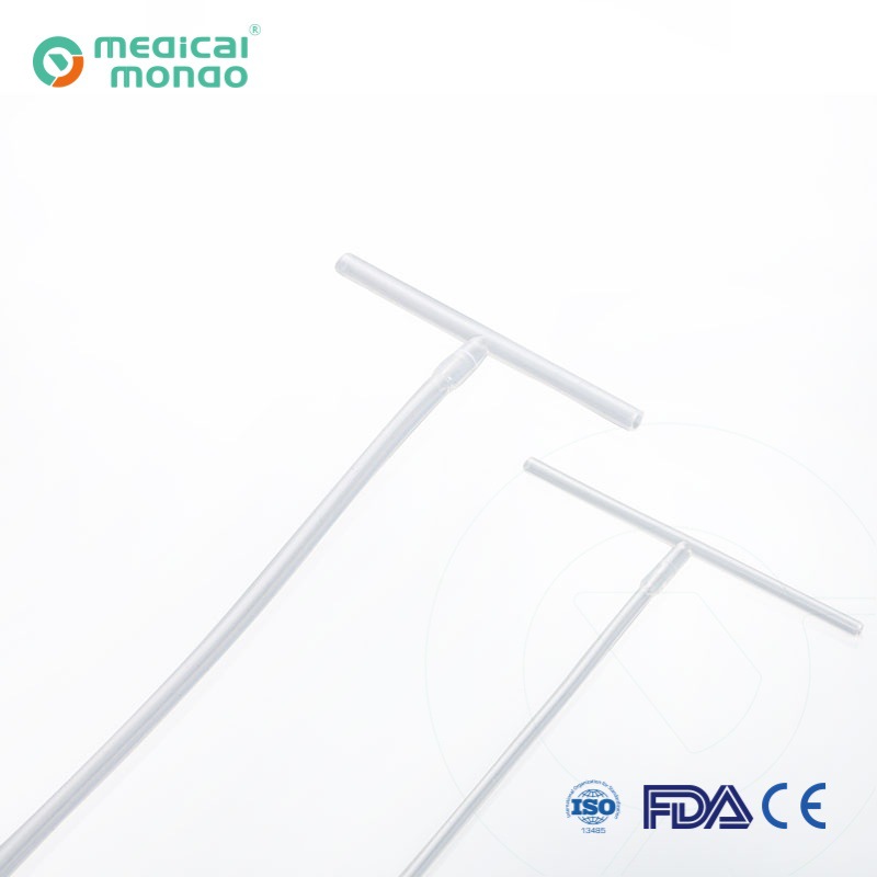 一次性使用硅橡胶引流管 硅胶T型胆道引流管 引流球显影跨境定制