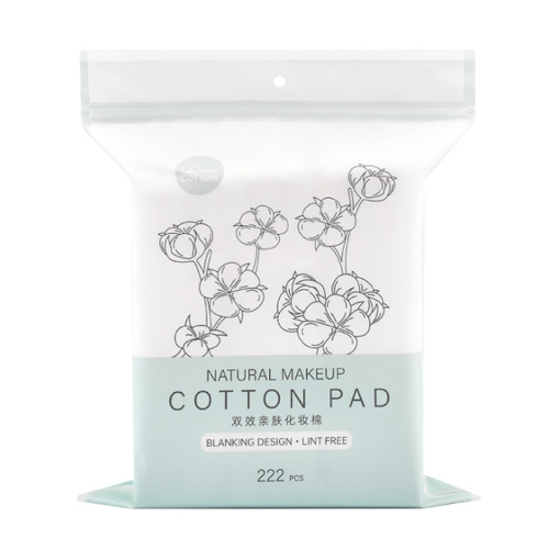 222 pieces thick three-layer sandwich pressure point double-sided water-saving makeup remover cotton pads factory wholesale