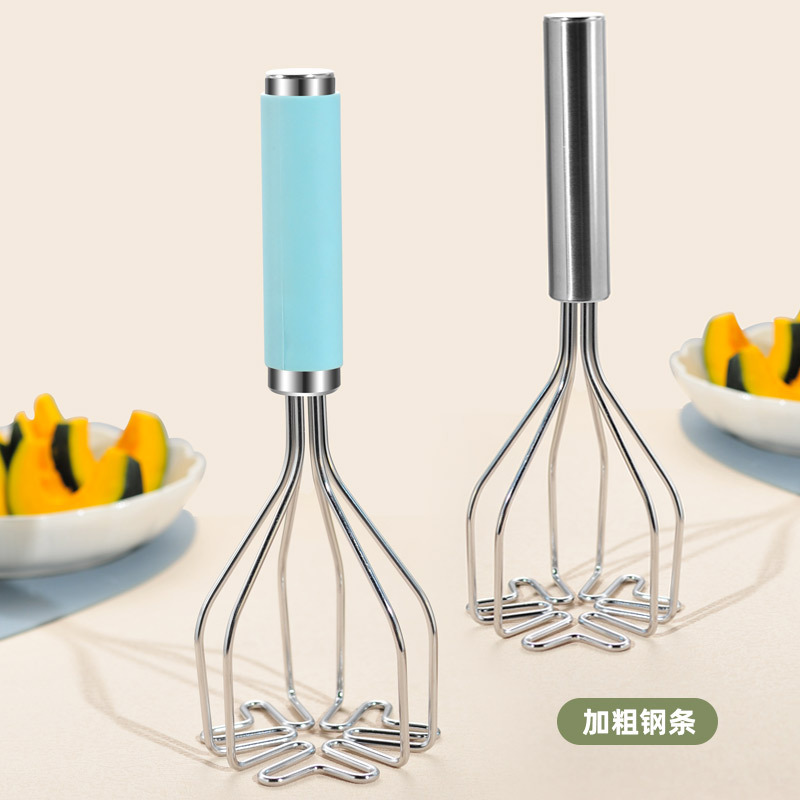 Spot Stainless Steel Manual Potato Masher Baby Food Masher Creative Potato Press Kitchen Gadget
