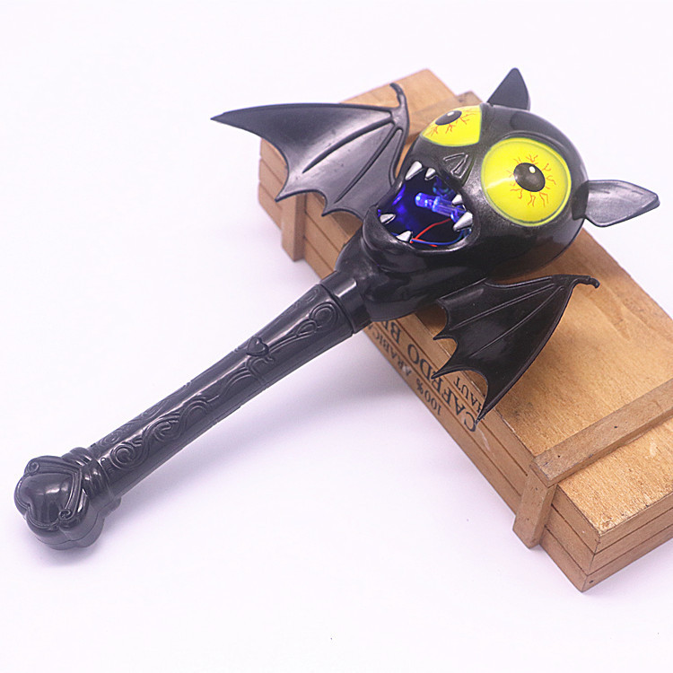 Fiesta de Halloween, juguetes para niños, calabaza luminosa, cara de calavera, palo de murciélago, horror, accesorios divertidos