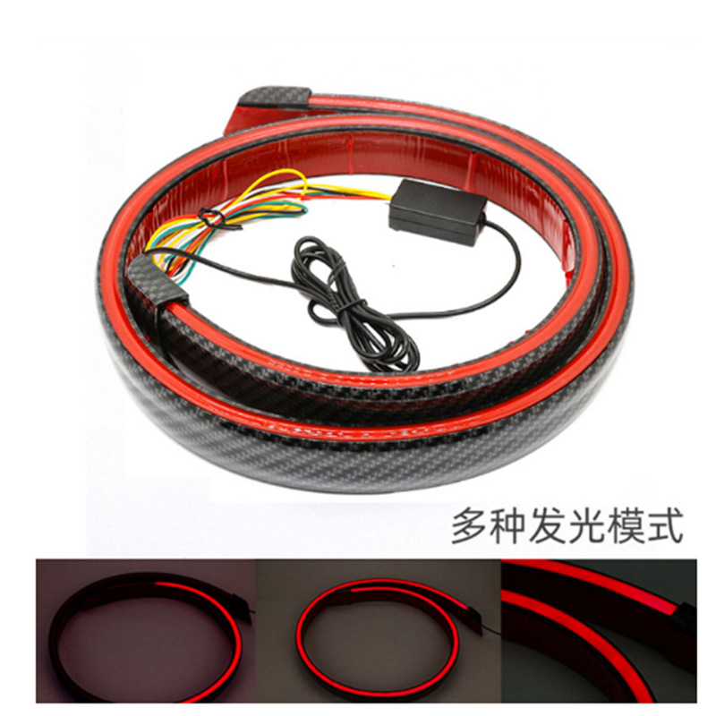 130cm lámpara LED de cola de automóvil transformada luz fluente de carreras multimodo DC12V lámpara de cola