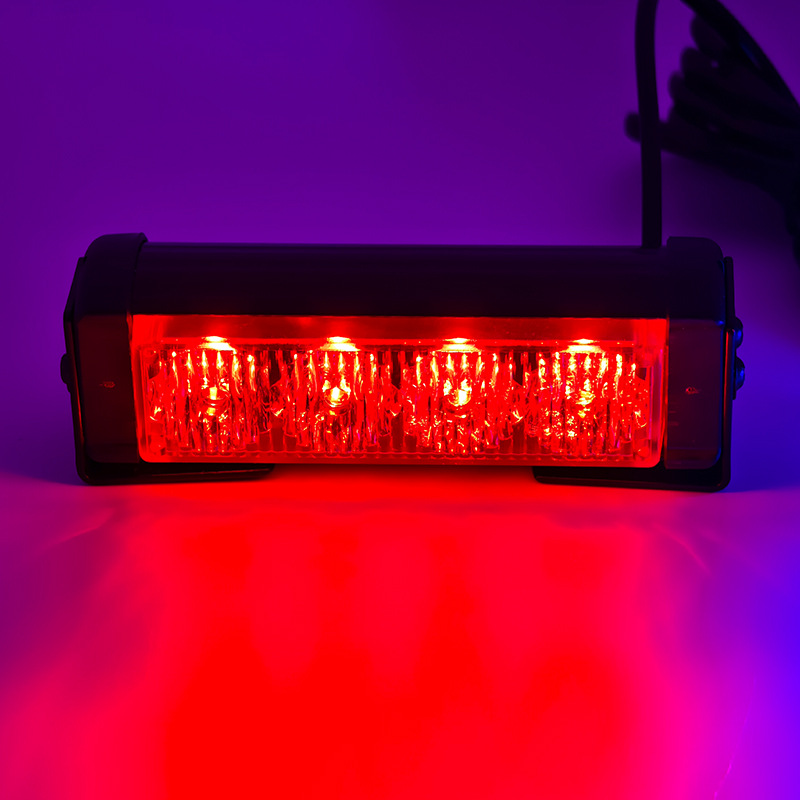 Car 4-Led Warning Light Modification, Dual Car Lights, Grille Decoration, Strobe Light, Flashing Light, Long Bar Light, Roof Light