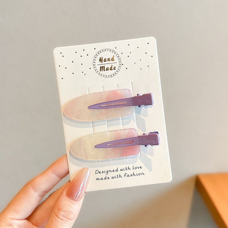 2025 verano pasador de cabello de dopamina colorido lindo frente dulce brocas de cabello rotas no lastimas brocas de cabello adornamientos para el cabello