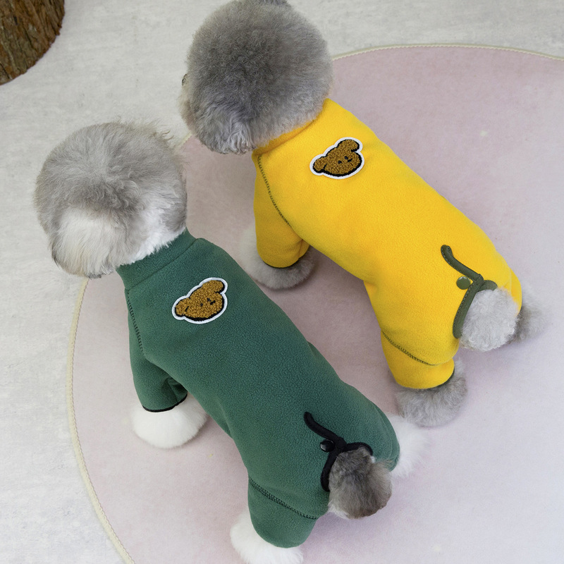 Pet Clothing Autumn and Winter New Four-Legged Dog Clothes Teddy Bichon Winter Fleece-Lined Buck Dog Four-Legged Fleece Pet Clothing Autumn and Winter New Four-Legged Dog Clothes Teddy Bichon Winter Fleece-Lined Buck Dog Four-Legged Fleece