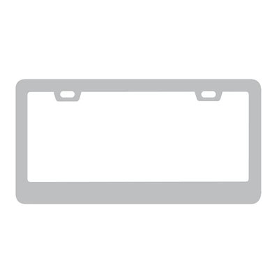 License plate holder/license plate holder: Alloy Stainless Steel Carbon Fiber License - square-hole-sharp-corners-aluminum-alloy-silver-oxide