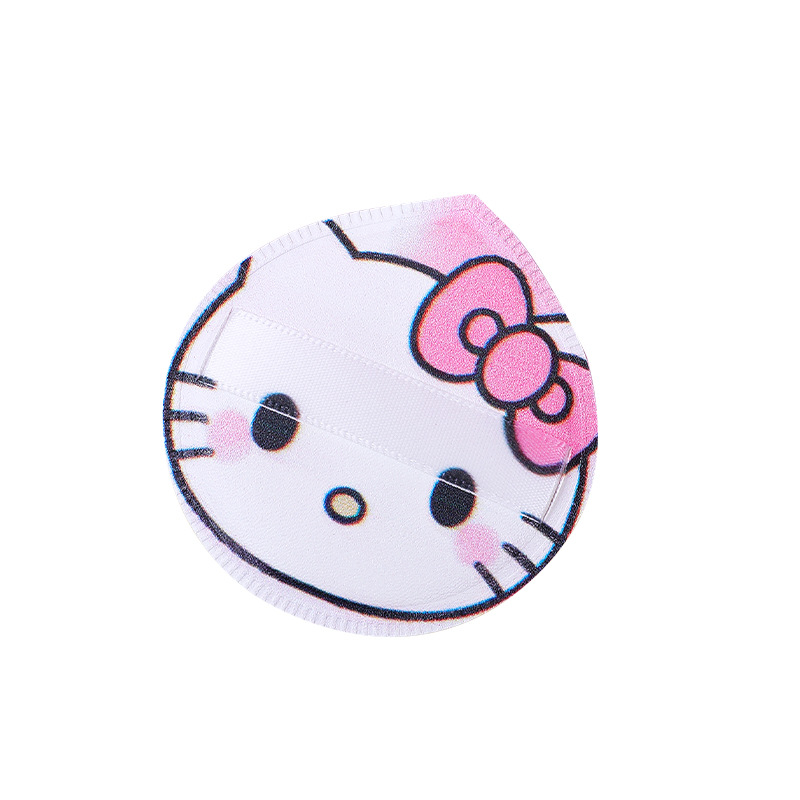Customizado polvo de gatito kitty marshmallow 100 puntos de polvo no comer polvo KT gatito maquillaje esponja polvo herramienta de maquillaje