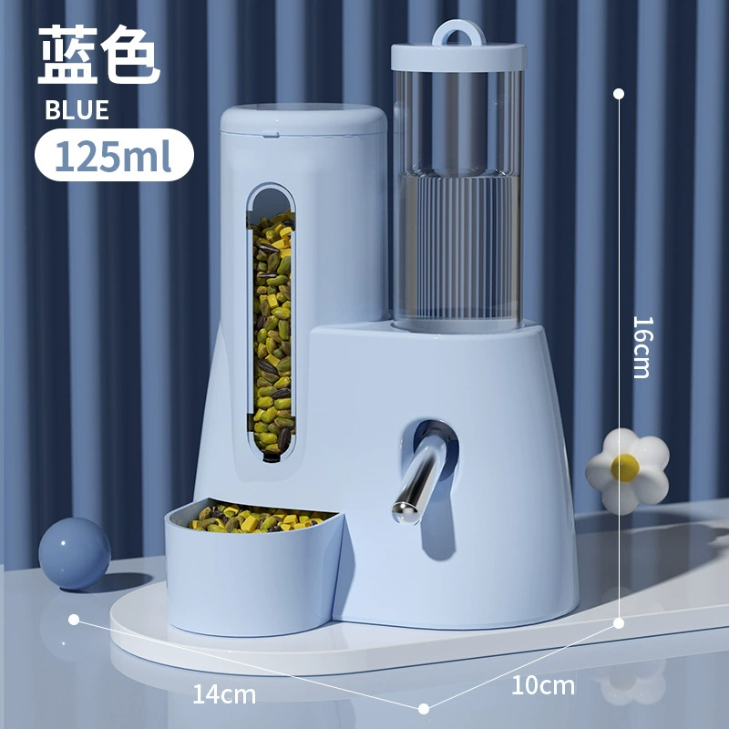 Automatic Hamster Feeder & Waterer (Hamster), 80/125 ml Two‑in‑One Bowl Bottle