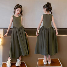 女童时尚连衣裙夏装新款儿童气质时髦背心裙小女孩公主裙休闲长裙