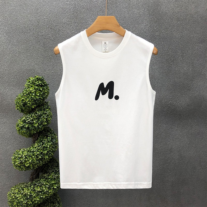 Simple All-match Summer Wear Men's Vest Trendy Brand Fashionable Sleeveless T-shirt Men's Casual Sports Top