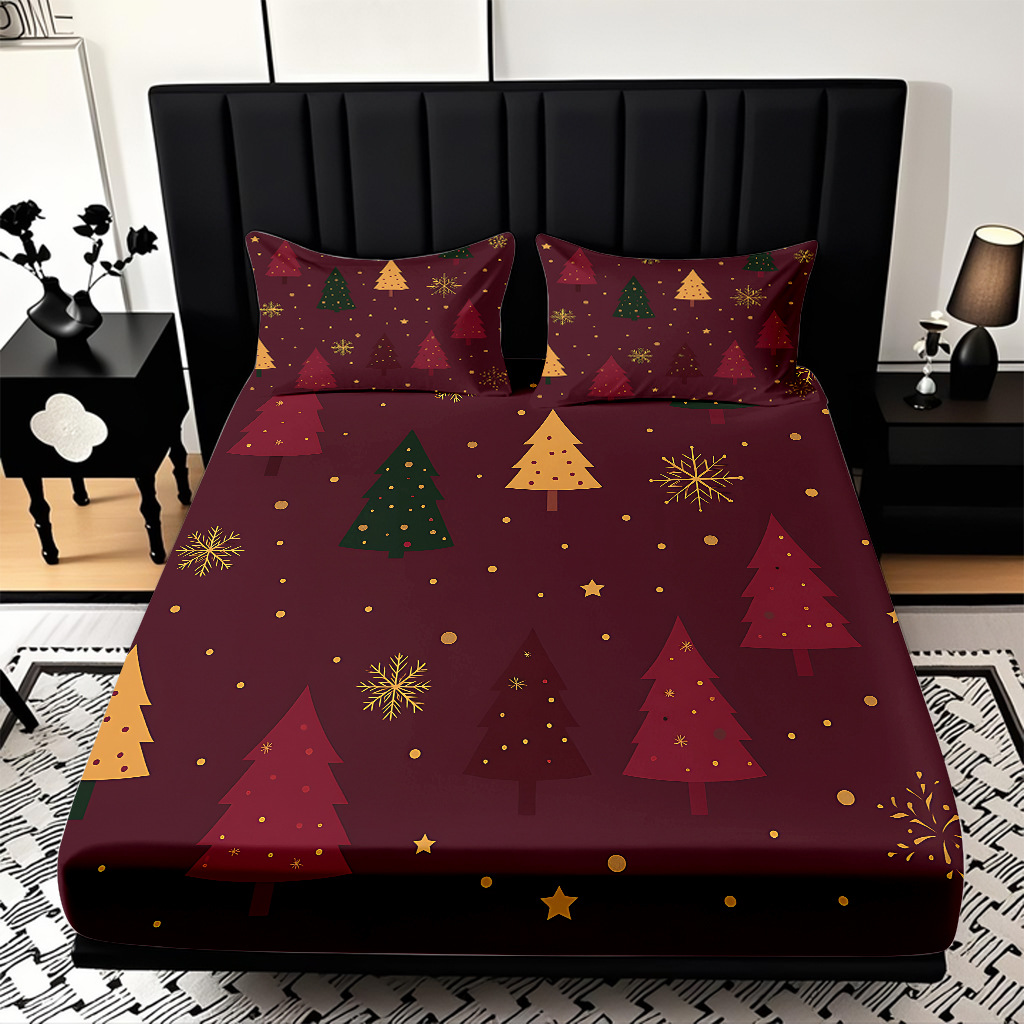 TEMU / JIT Navidad impresión digital cama Kasa Kit suave transpirable impresión digital de alta definición para diseñar