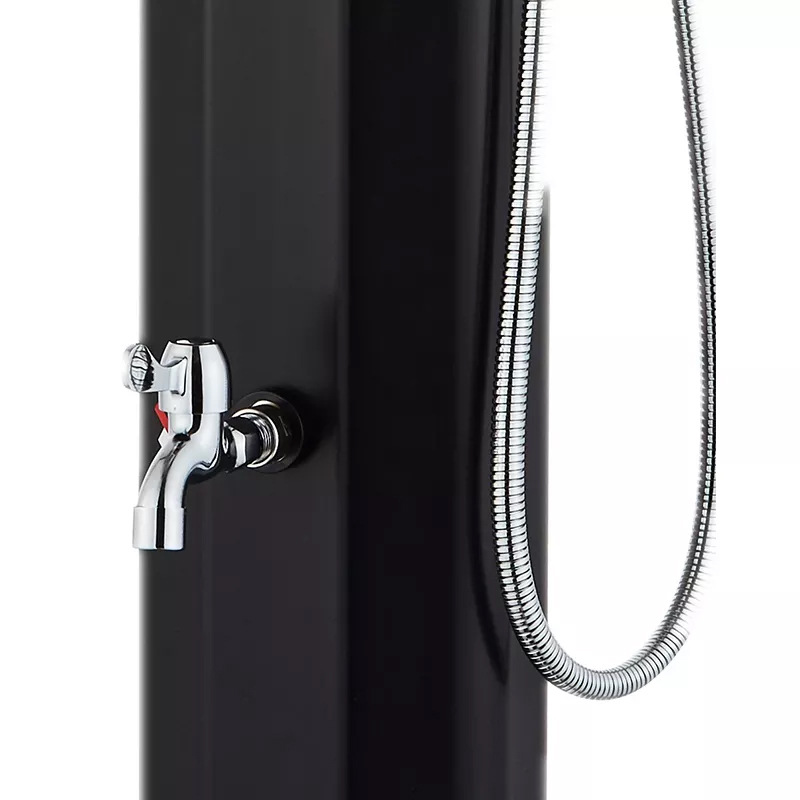 20 l dispositivo de baño al aire libre jardín de infantes temperatura constante al aire libre columna de ducha solar plata negro dos colores ducha de lavado de mascotas