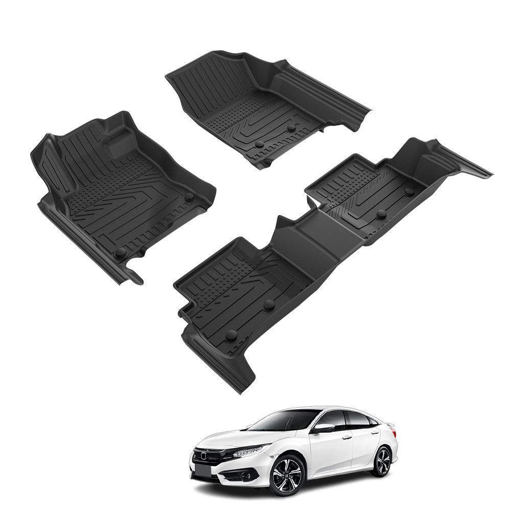 TXR para Honda Civic alfombra de coche especial 5D Tpe almohadilla de pie Honda Civic Floor Mats
