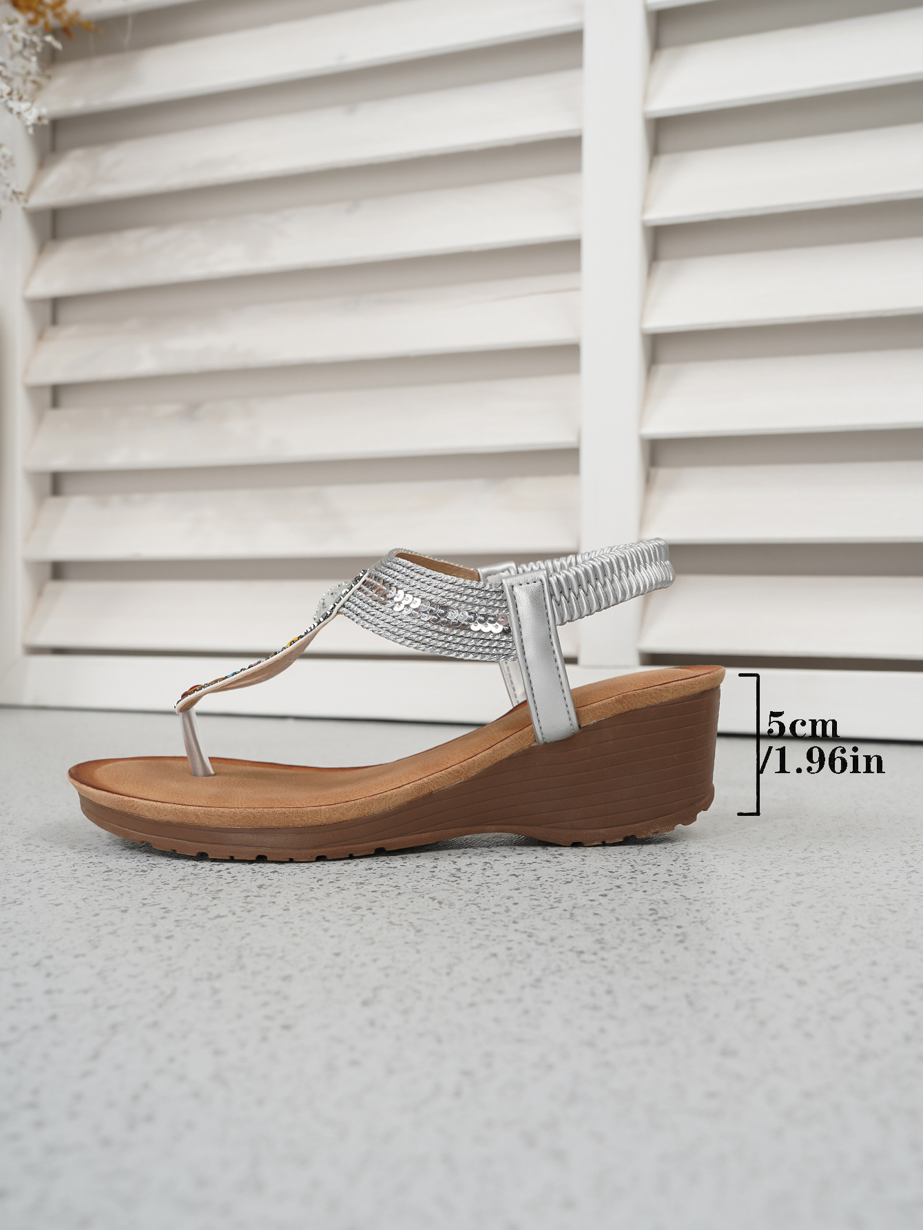 Boheemse sandalen met strass en sleehak voor dames strand_voghion.com