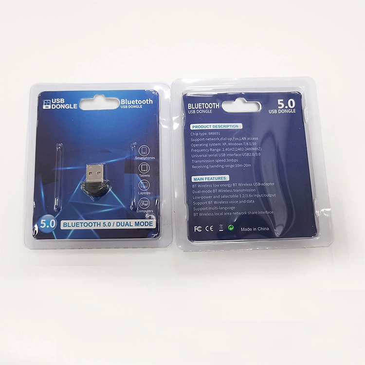 Новый USB Bluetooth 5.0 адаптер без драйверов для настольного компьютера, Bluetooth донгл-передатчик для наушников