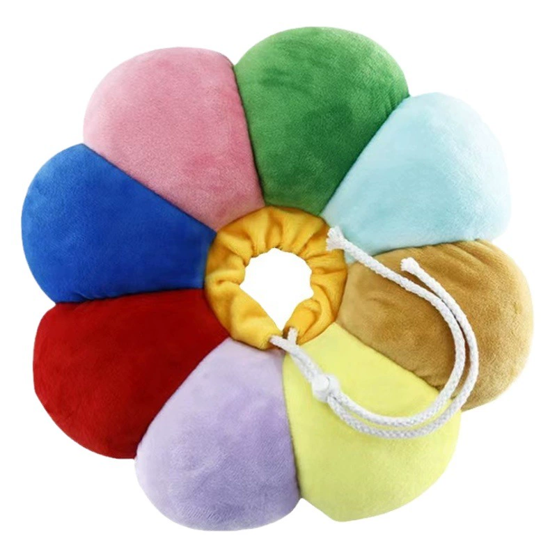 Подсолнечник Elizabeth Circle Dog Cat Настренный ошейник Противолинный шейный Мягкий регулируемый протектор от выпадения