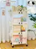 White four -layer+puppy head+6 hanging basket