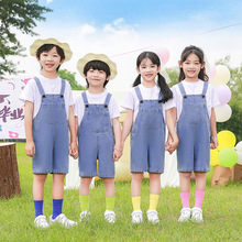 六一儿童演出服幼儿园啦啦队表演小学生运动会班服背带裤合唱服装