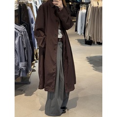 巨好看的咖色中长款风衣女2025新款休闲韩系宽松高级爆款大衣外套