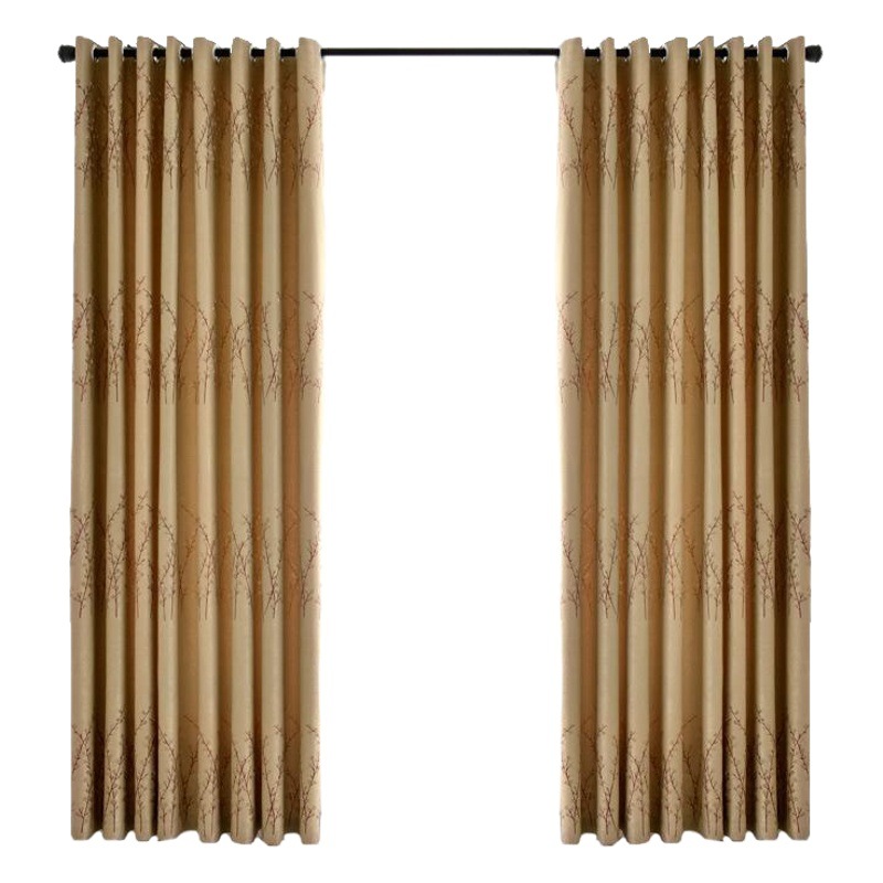 Keqiao moderno simple poliéster jacquard alto sombreado cortina de tela al por mayor sala de estar dormitorio cortina vertical transfronteriza en stock