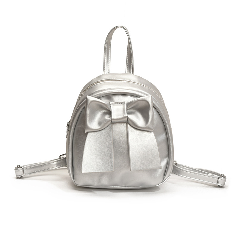 Lindo bolso pequeño con lazo simple 2025 verano nuevo estilo diseño sentido mochila pequeña moda estilo occidental mochila salvaje
