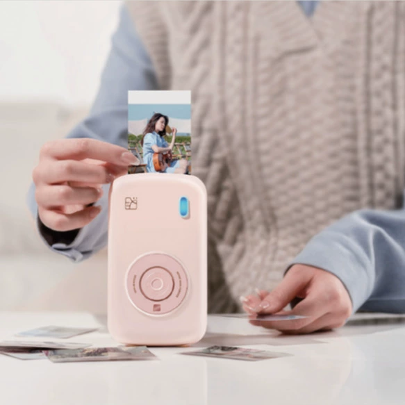 Портативный фотопринтер HeyPhoto CP4100, 3-дюймовый карманный принтер на основе термопечати и Bluetooth, мобильный