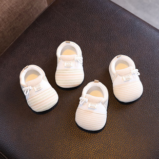 Newborn spring and autumn baby shoes socks small month age 0-6 months to 12 months before the soft bottom baby 1 year old