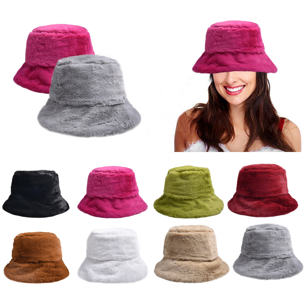 Women's Basic Solid Color Wide Eaves Bucket Hat display picture 1